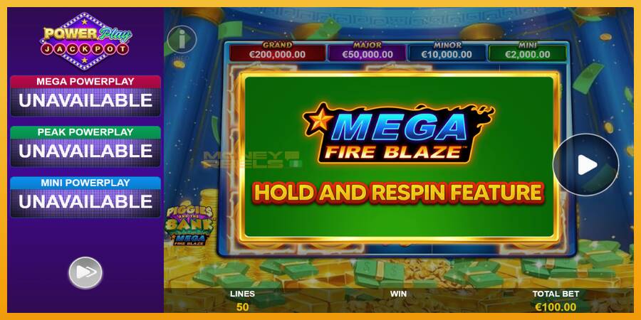 Piggies and the Bank PowerPlay Jackpot automat za igre na sreću, slika 3