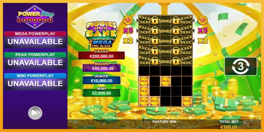 Piggies and the Bank PowerPlay Jackpot automat za igre na sreću, slika 4