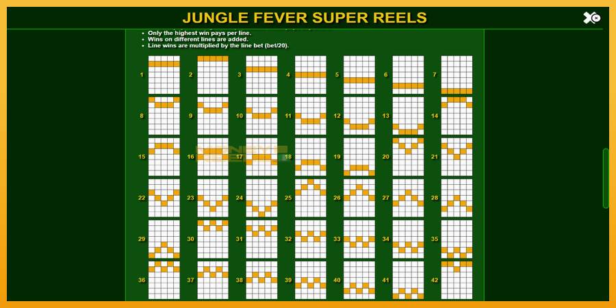 Jungle Fever Super Reels automat za igre na sreću, slika 7