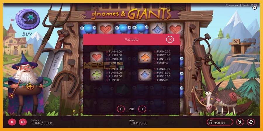 Gnomes & Giants automat za igre na sreću, slika 6