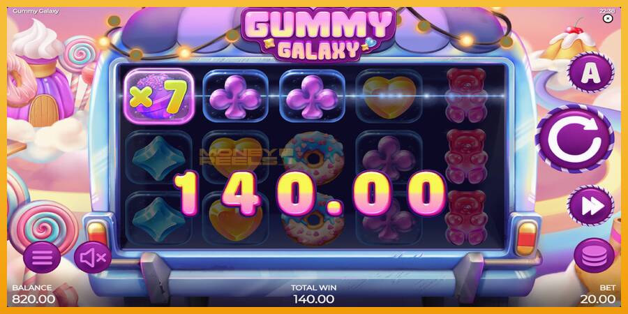 Gummy Galaxy automat za igre na sreću, slika 3