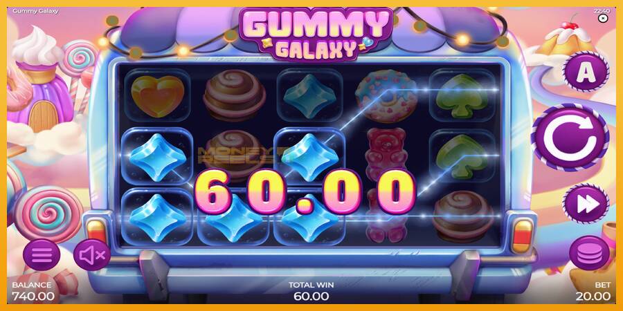 Gummy Galaxy automat za igre na sreću, slika 4