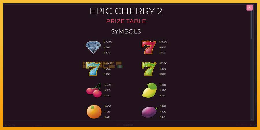 Epic Cherry 2 automat za igre na sreću, slika 5