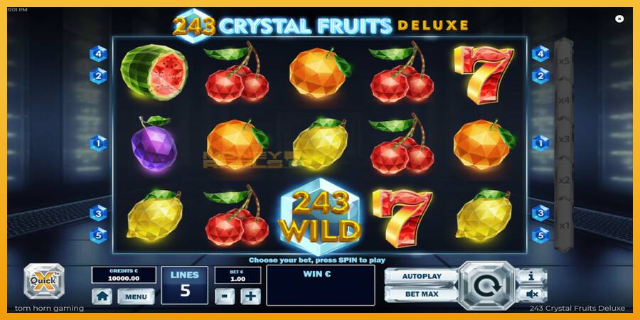 243 Crystal Fruits Deluxe automat za igre na sreću, slika 2