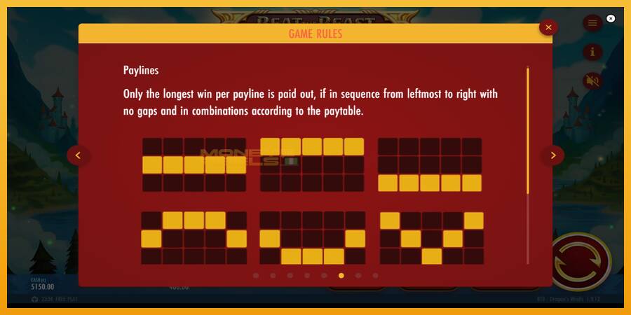 Beat the Beast Dragons Wrath automat za igre na sreću, slika 7