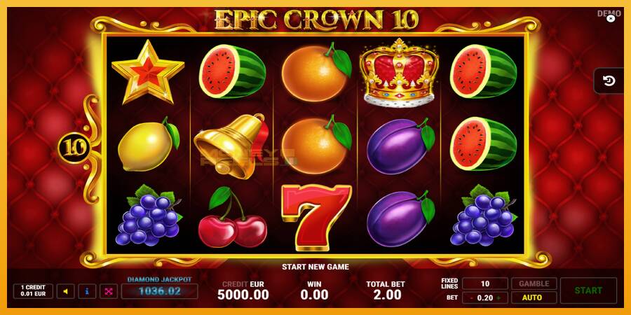 Epic Crown 10 automat za igre na sreću, slika 1