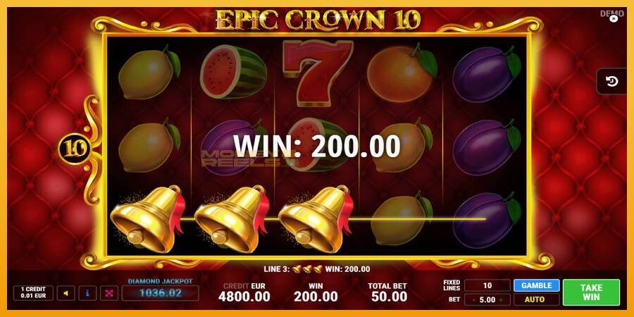 Epic Crown 10 automat za igre na sreću, slika 2