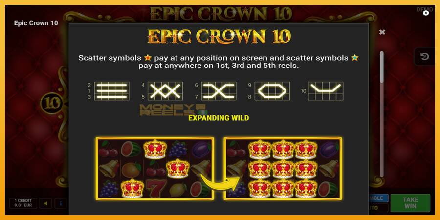 Epic Crown 10 automat za igre na sreću, slika 5