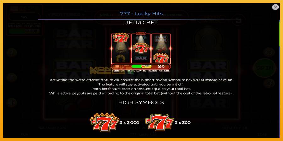 777 Lucky Hits automat za igre na sreću, slika 5