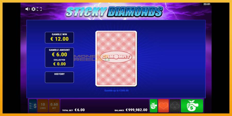 Sticky Diamonds automat za igre na sreću, slika 3