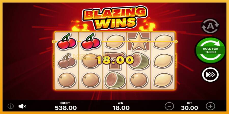 Blazing Wins automat za igre na sreću, slika 3