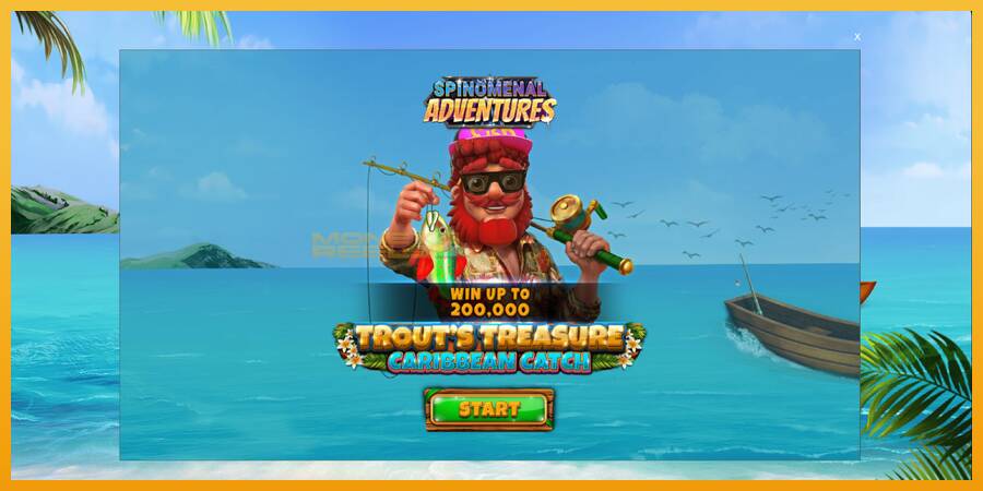 Trouts Treasure Caribbean Catch automat za igre na sreću, slika 1