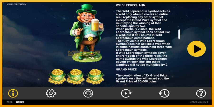 Wild Leprechaun automat za igre na sreću, slika 5