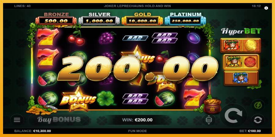 Joker Leprechauns Hold and Win automat za igre na sreću, slika 3