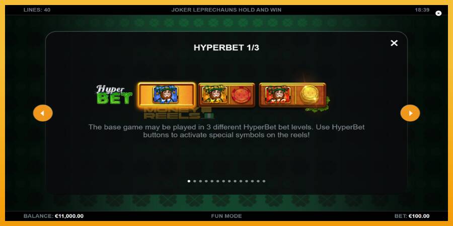 Joker Leprechauns Hold and Win automat za igre na sreću, slika 5