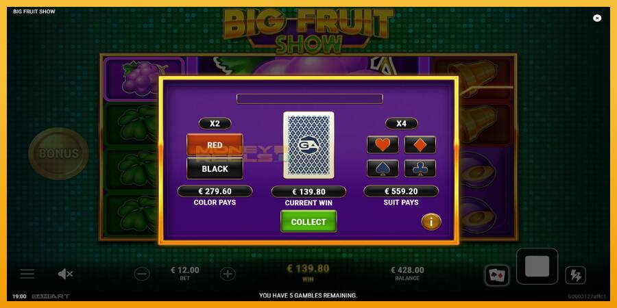 Big Fruit Show automat za igre na sreću, slika 4