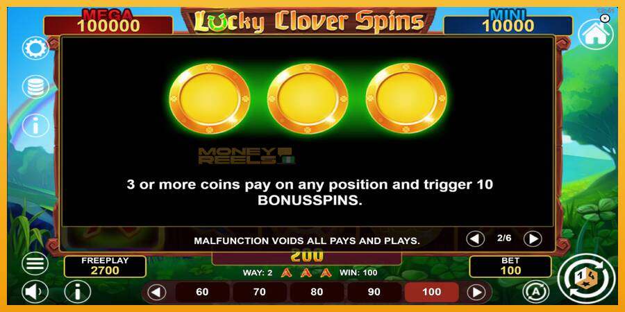 Lucky Clover Spins automat za igre na sreću, slika 6