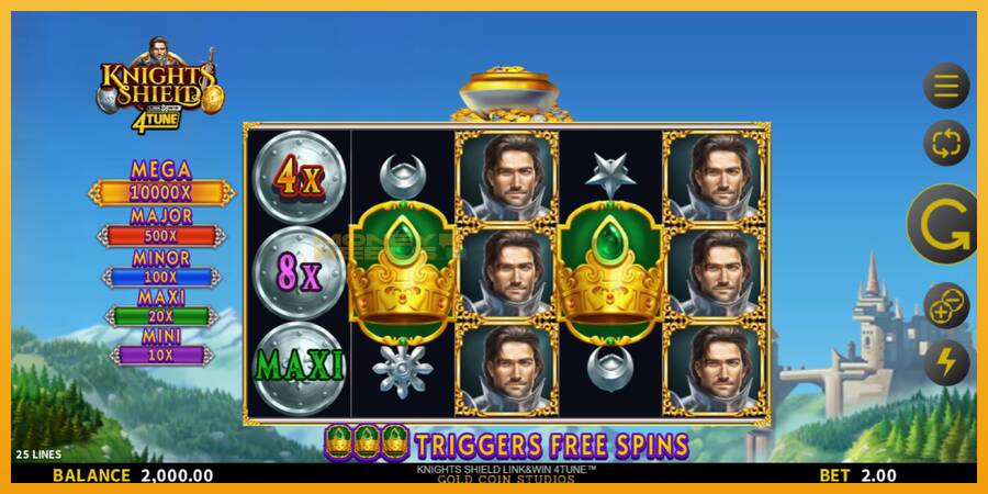 Knights Shield Link & Win 4Tune automat za igre na sreću, slika 2