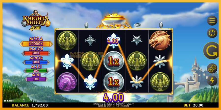 Knights Shield Link & Win 4Tune automat za igre na sreću, slika 4