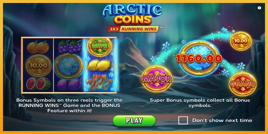 Arctic Coins automat za igre na sreću, slika 1