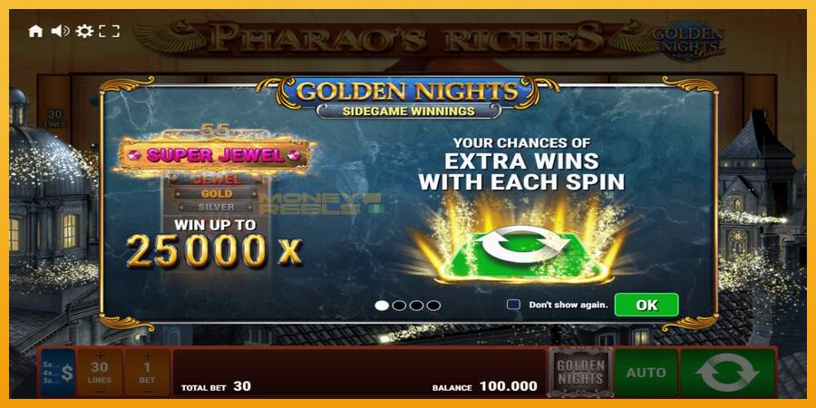 Pharaos Riches Golden Nights automat za igre na sreću, slika 1