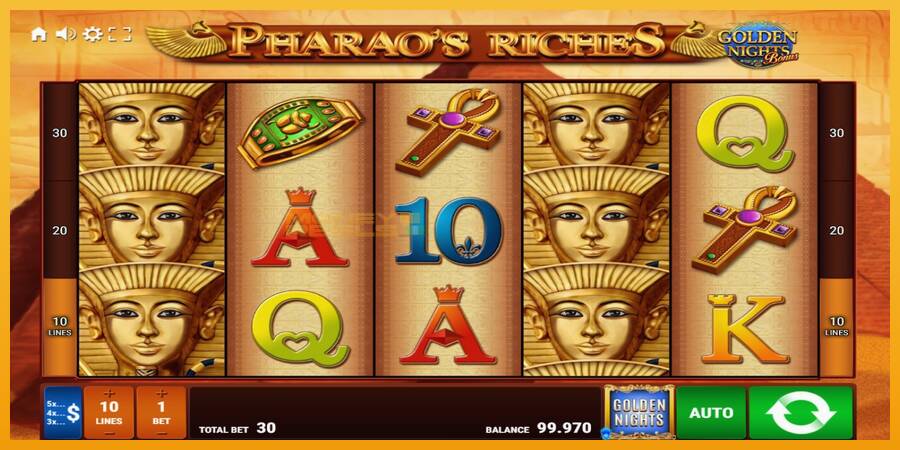 Pharaos Riches Golden Nights automat za igre na sreću, slika 2