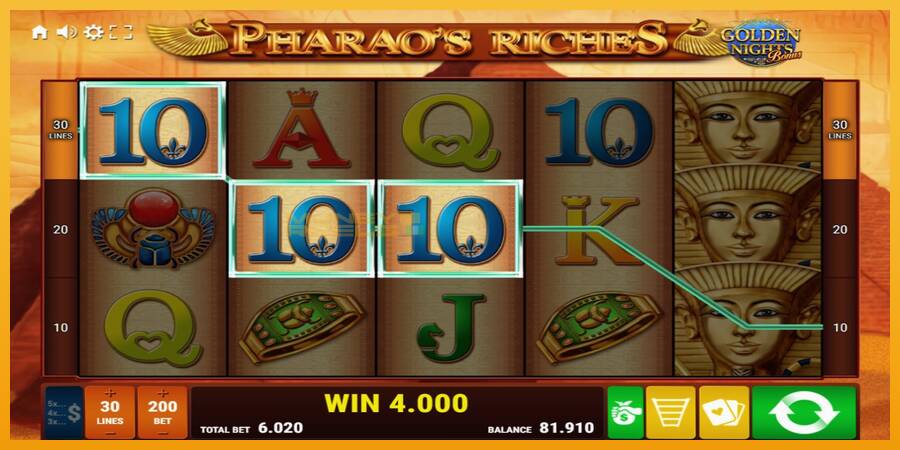 Pharaos Riches Golden Nights automat za igre na sreću, slika 3