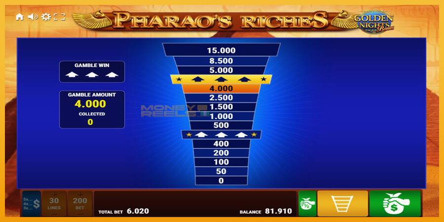 Pharaos Riches Golden Nights automat za igre na sreću, slika 4