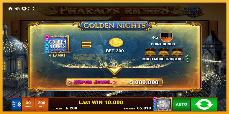 Pharaos Riches Golden Nights automat za igre na sreću, slika 7