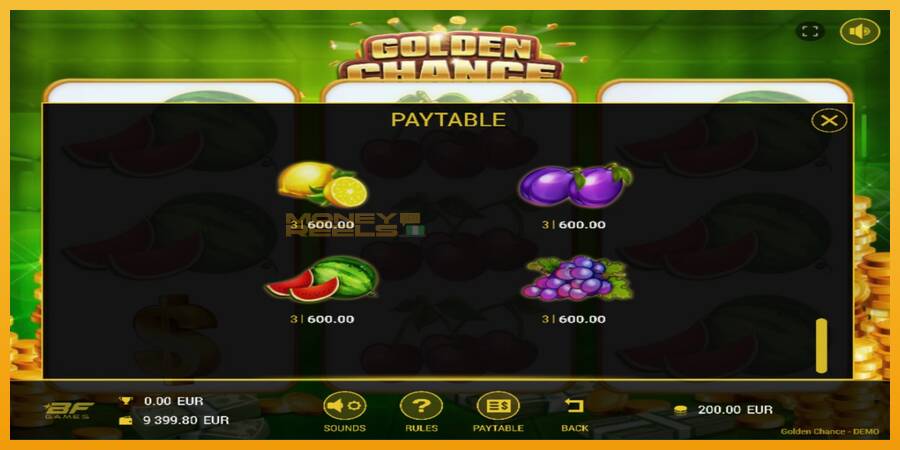 Golden Chance automat za igre na sreću, slika 4