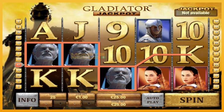 Gladiator Jackpot automat za igre na sreću, slika 2