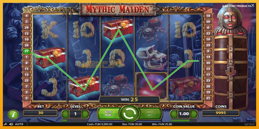 Mythic Maiden automat za igre na sreću, slika 2