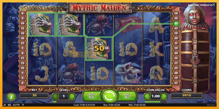 Mythic Maiden automat za igre na sreću, slika 4