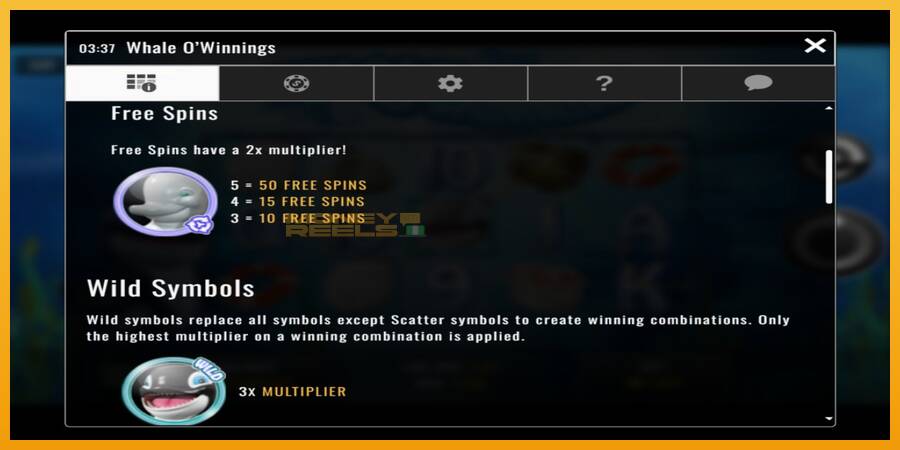 Whale O’Winnings automat za igre na sreću, slika 3