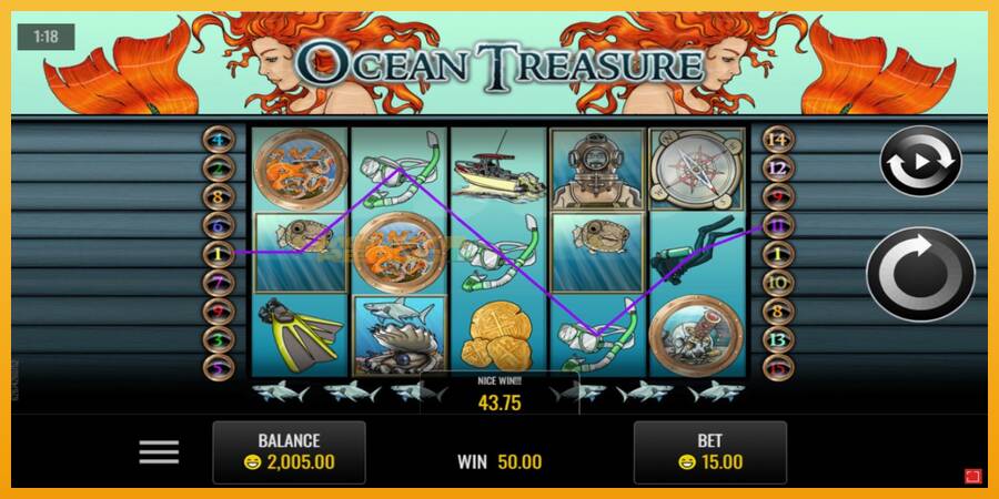 Ocean Treasure automat za igre na sreću, slika 2