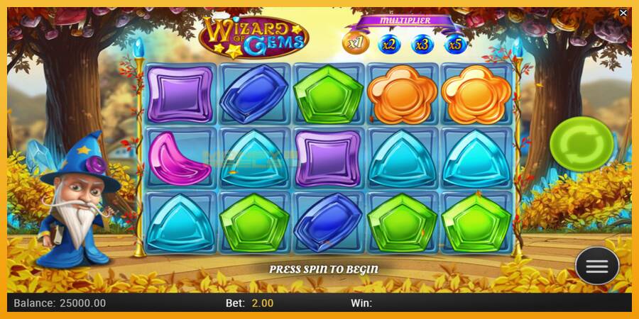 Wizard of Gems automat za igre na sreću, slika 1