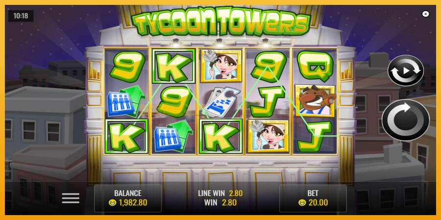 Tycoon Towers automat za igre na sreću, slika 3