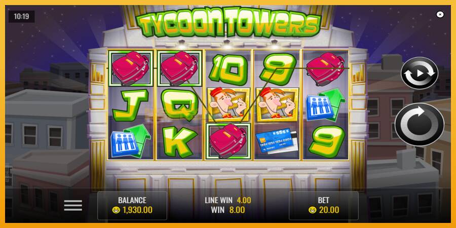 Tycoon Towers automat za igre na sreću, slika 4