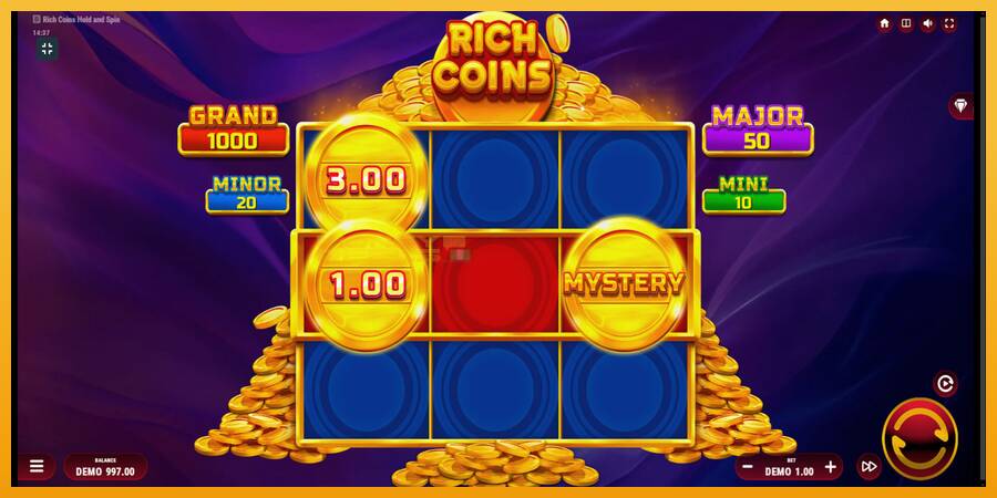 Rich Coins Hold and Spin automat za igre na sreću, slika 2