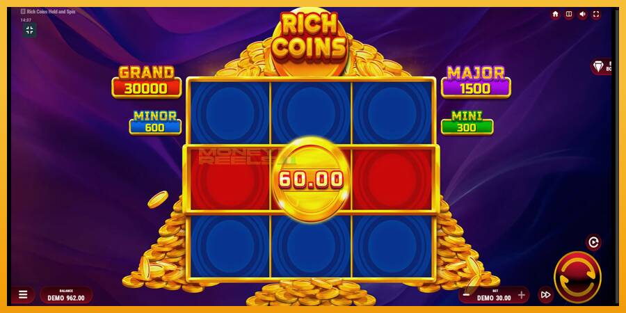 Rich Coins Hold and Spin automat za igre na sreću, slika 3