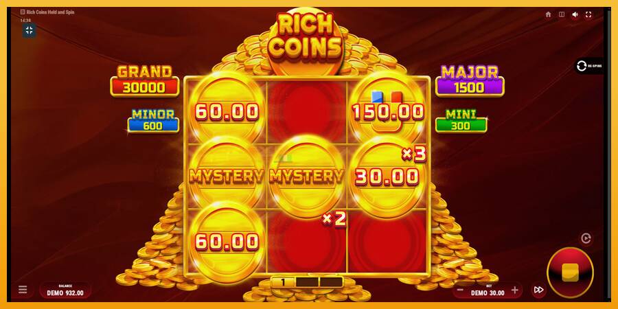 Rich Coins Hold and Spin automat za igre na sreću, slika 4