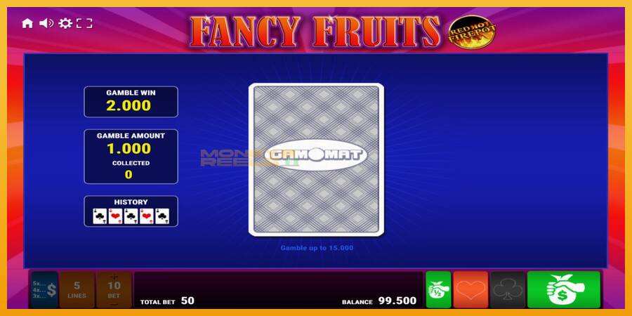 Fancy Fruits Red Hot Firepot automat za igre na sreću, slika 4