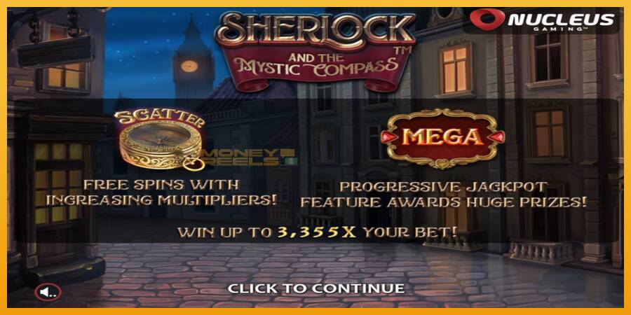 Sherlock and the Mystic Compass automat za igre na sreću, slika 1