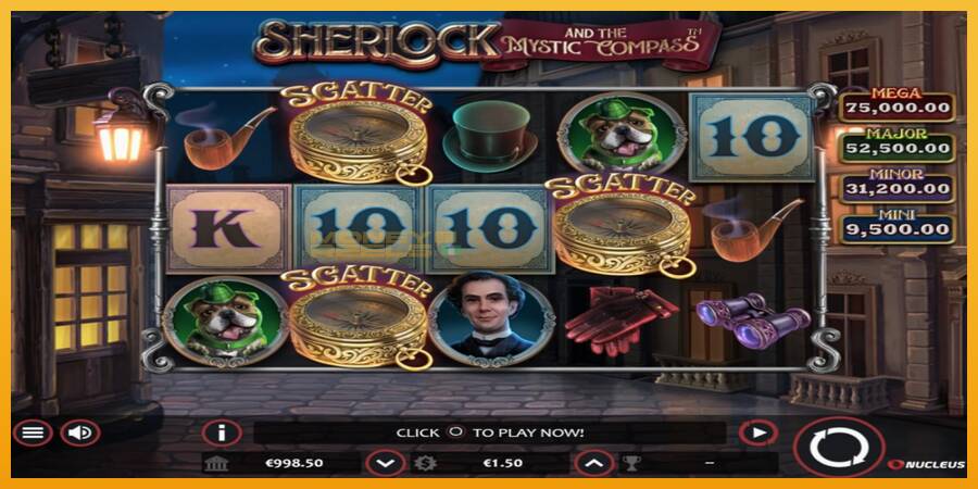 Sherlock and the Mystic Compass automat za igre na sreću, slika 2