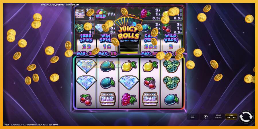 Juicy Rolls: Feature Frenzy automat za igre na sreću, slika 2