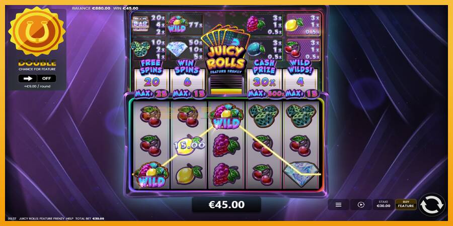 Juicy Rolls: Feature Frenzy automat za igre na sreću, slika 4