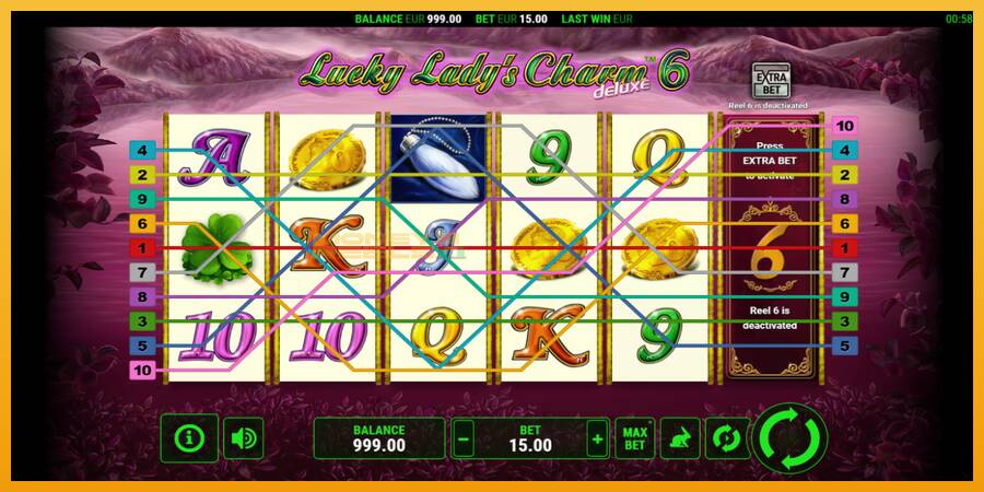 Lucky Ladys Charm Deluxe 6 automat za igre na sreću, slika 1