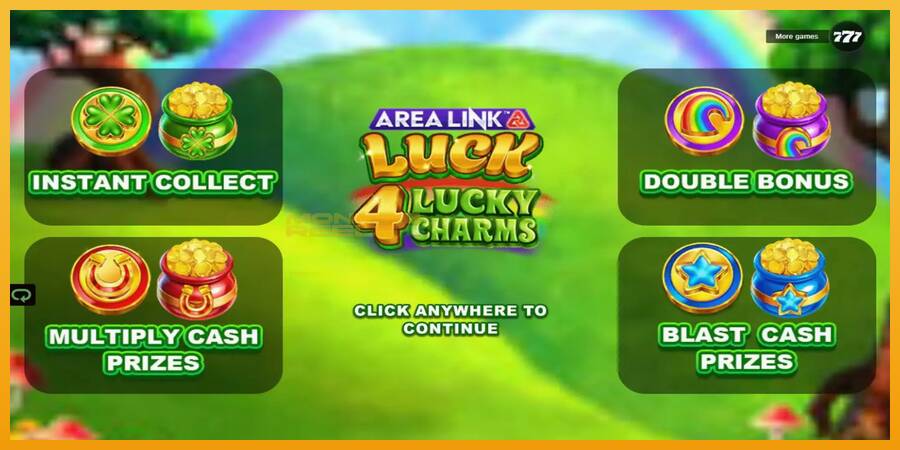 Area Link Luck 4 Lucky Charms automat za igre na sreću, slika 1