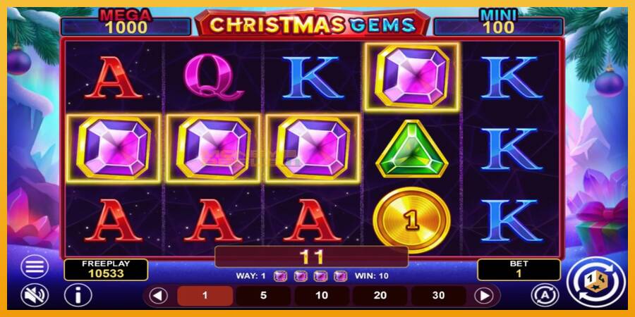 Christmas Gems Hold & Win automat za igre na sreću, slika 4