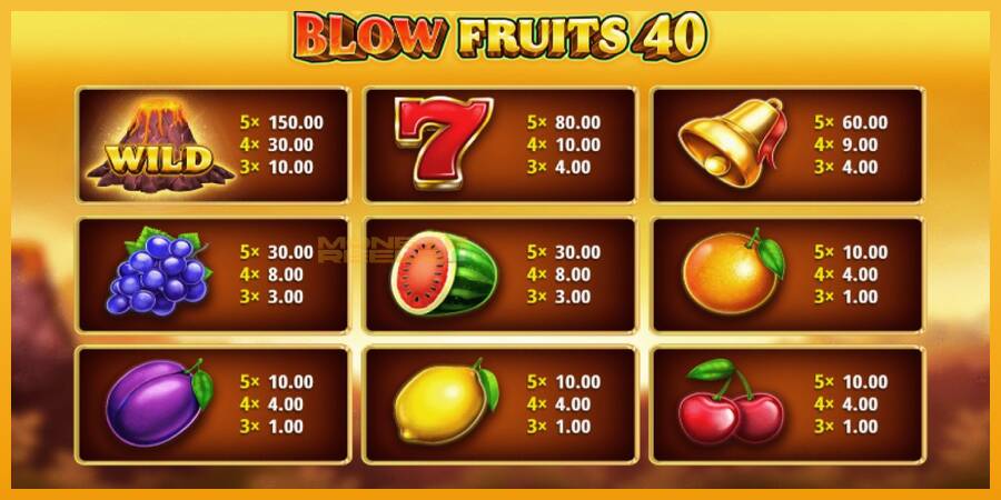 Blow Fruits 40 automat za igre na sreću, slika 4